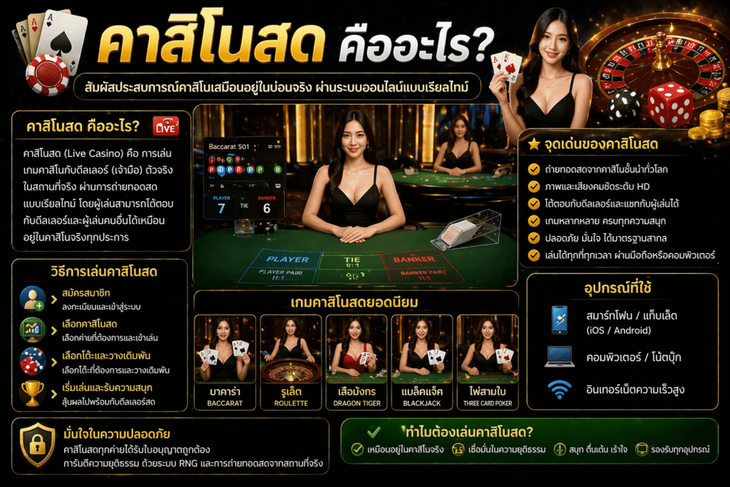 คาสิโนสดคืออะไร