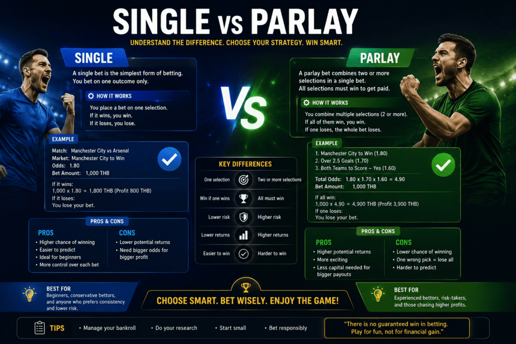 Single กับ Parlay